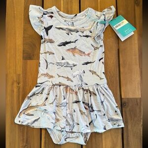 Posh Peanut Maverick Shark 18-24 Month Outifit NWT
